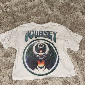 Journey cropped oversized shirt